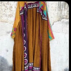 One of a Kind!! - KB Fleetwood Kimono! Gorgeous saturated colors~wearing ART!